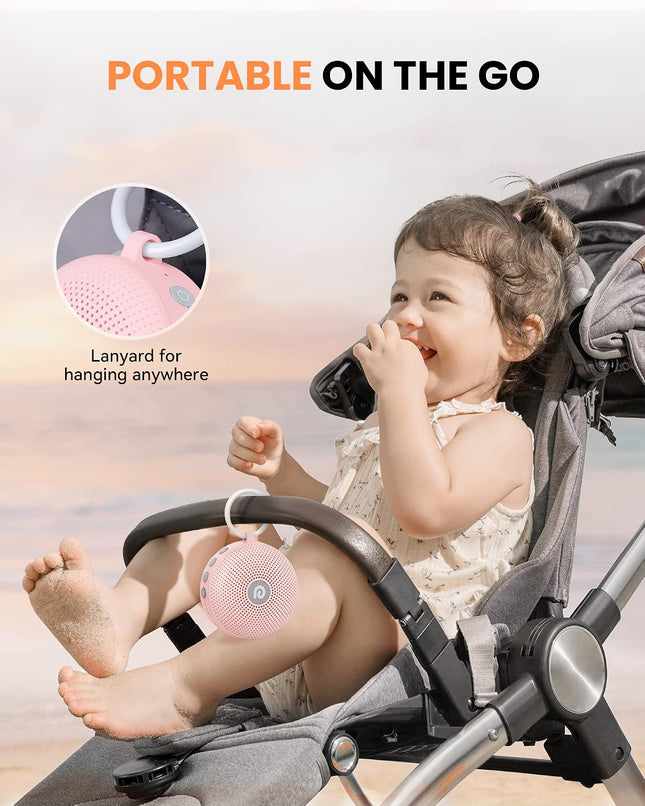 Dreamegg  Lite D11 Max | The Long-Life Sleep Sound Machine, Light Pink