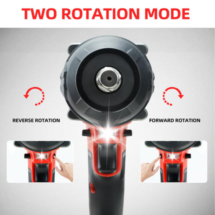 XINGBOSHEN 20V Cordless Impact Wrench 1/2'', High Torque Maximum 850 NM, Brushless Motor, 4 Variable Speeds Max 3200RPM, Compatible with Makita 18V Battery, NO Battery (TOOL ONLY))