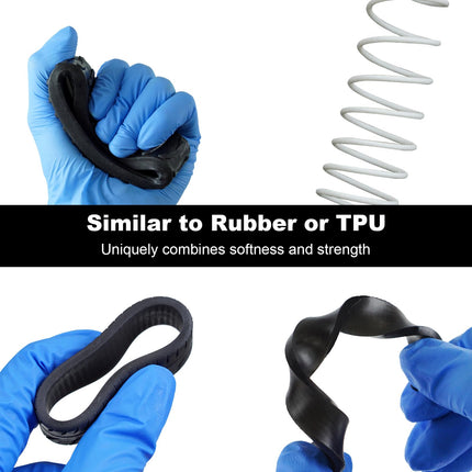 MAGFORMS Elastic 3D Printer Resin, Tough & Flexible 405nm UV-Curing Resin, TPU-Like Photopolymer Resin for LCD DLP 3D Printing, GRAY