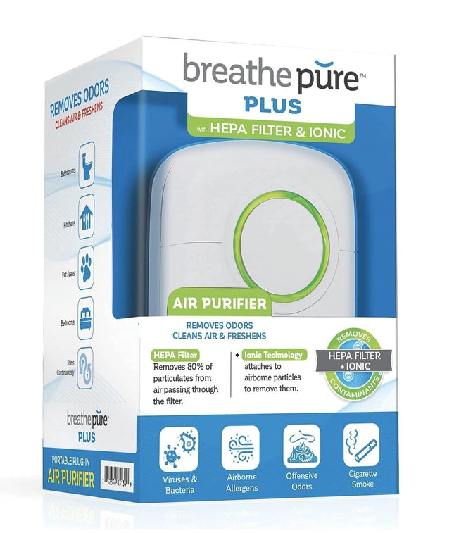 Breathe Pure Plus with HEPA Filter & Ionic Air Purifier