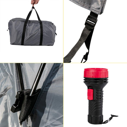 VEVOR Truck Tent 6.5 ft, Truck Bed Tent, Pickup Tent for Full Size Truck, Waterproof Truck Camper, 2-Person Sleeping Capacity, 2 Mesh Windows, Easy to Setup Truck Tents for Camping, Hiking, Fishing