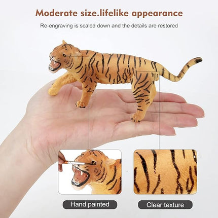 Aomola Toy Animals for Kids, Animal Figures 18PCS, Realistic Jungle Animals Figurines, Educational Toys Gifts T32
