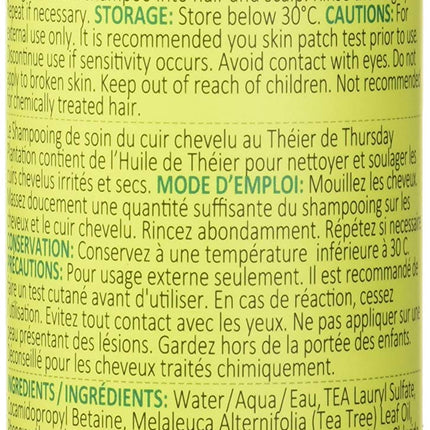 Thursday Plantation Tea Tree Scalp Care Shampoo 250ml