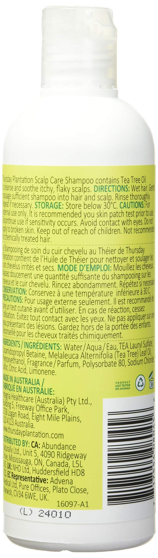 Thursday Plantation Tea Tree Scalp Care Shampoo 250ml