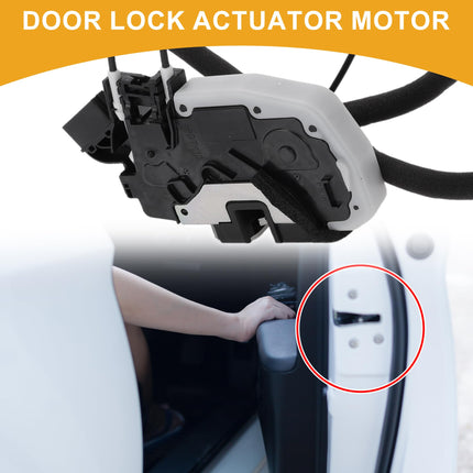Partuto Power Door Lock Actuator Motor No.805009N00A/80500ZY80A Front Right Passenger Side Door Latch Actuator Assembly for Nissan Maxima 2009-2014 with Cable