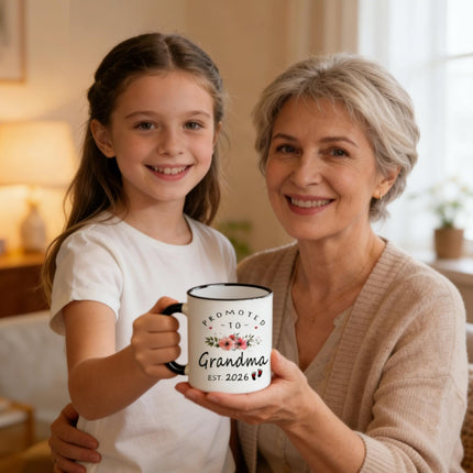 UgyDuky 11 Oz Promoted to Great Grandma 2026 Mug with Gift Box