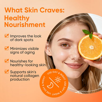 MOOYAM Vitamin C Serum for Face, Niacinamide Serum & Carotene, Improve Appearance of Dark Spots, Tone, For All Skin Types, 30ml