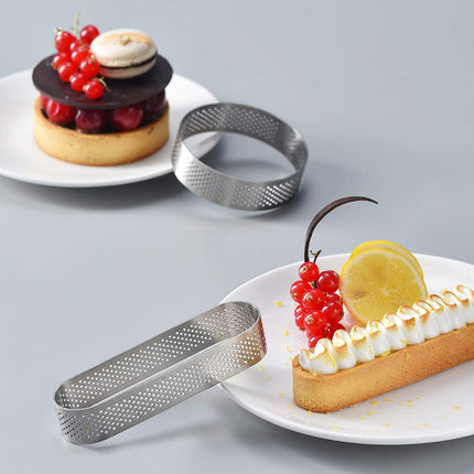 FANGSUN English Muffin Rings, Crumpet & Pastry Tart Rings, 5 Pack