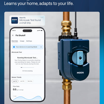 Moen 900-001 Flo by Moen 3/4-Inch Smart Water Monitor and Shutoff