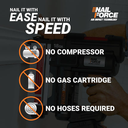 WORX Nitro 20V 18GA Cordless Brad Nailer, Cordless Nail Gun WX842L