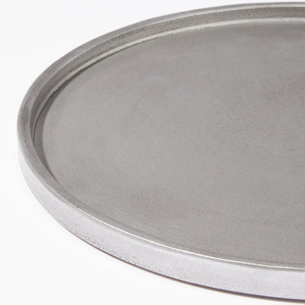 DN DECONATION Silver Ottoman Tray, 14 Inch Trays for Home Bathroom Decor X004MABIUB