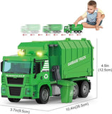 Garbage Truck Toy with Light and Sound, DIY Engineering Vehicle Construction Toys with Assembly Drill Electric Screwdriver Birthday Gift T56