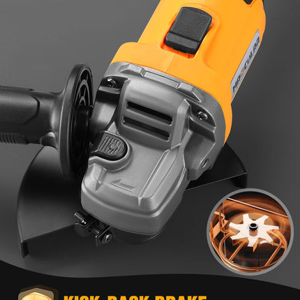 MAXCULAR Angle Grinder Cordless Compatible with DEWALT, 8500 RPM Brushless Power Motor, 4-1/2-Inch to 5-Inch, 3 Variable Speeds Power Grinder Tool for Cutting, Grinding, Polishing TOOL ONLY