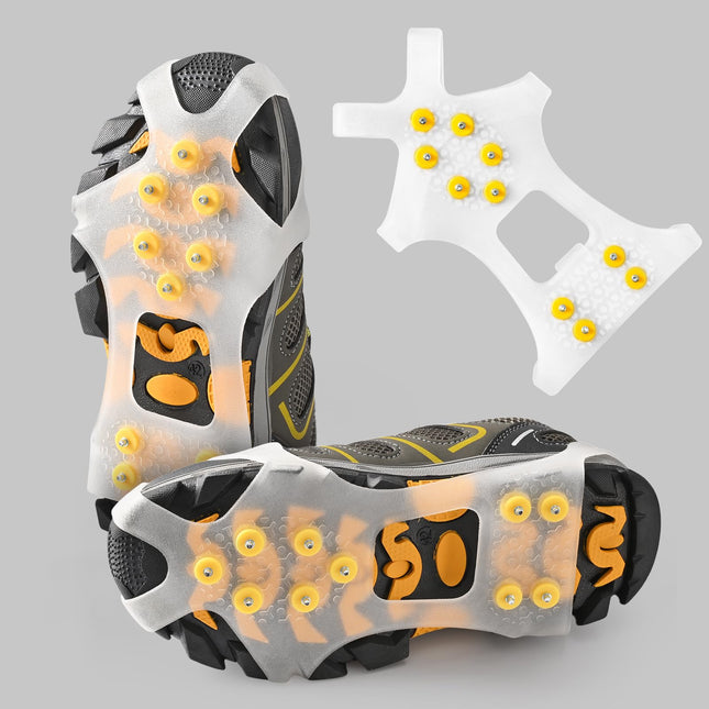 GT30 Light Ice Snow Grips Cleat Crampons Over Shoe Boot Traction Cleat Slip-on Stretch Footwear