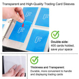 Famard Carrying Case Binder for Pokemon Card, Holds Up to 400 Trading Cards with 50 Premium Sleeves 4-Pocket Pages
