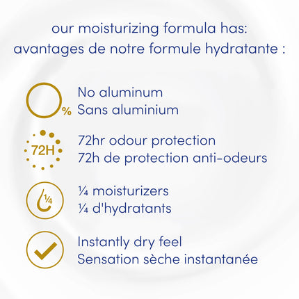 Dove Aluminum Free Déodorant for Women Cucumber & Green Tea Scent for Soft, Comfortable Underarms, 74g