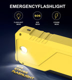 Car Battery Jump Starter 3000A Peak, 12V Jump Starter Battery Pack for Up to 8L Gas/5L Diesel, Battery Booster Jump Box, Power Bank USB QC3.0 Outputs Portable Charger, Jumper Cables LED Light Yellow