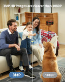 XIAOVV 2K PTZ Indoor Camera,HD Baby Monitor with Audio,Pet Camera with Phone App for Home Security Indoor,Privicy Protection,Human Detection,2-Way Talk,Night Vision,AI Tracking (Q2)