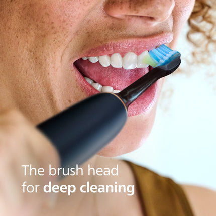 Philips Sonicare C3 Two-in-One - Genuine Replacement Electric Toothbrush Heads, Black,HX9042/95