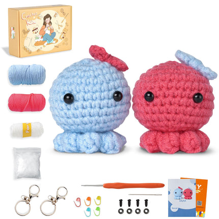Ktmeor Crochet Octopus Starter Kit for Beginners
