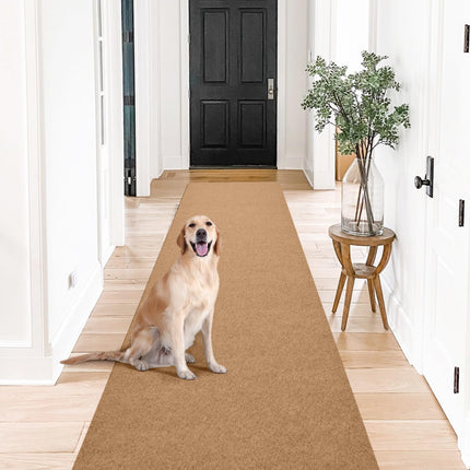 Gotohipi 2ft x 5ft Runner Rug Indoor Outdoor Utility Carpet, Custom Sizes Area Rugs with Non Slip Rubber Backing for Hallway Kitchen Entryway Balcony Garage Stair Laundry
