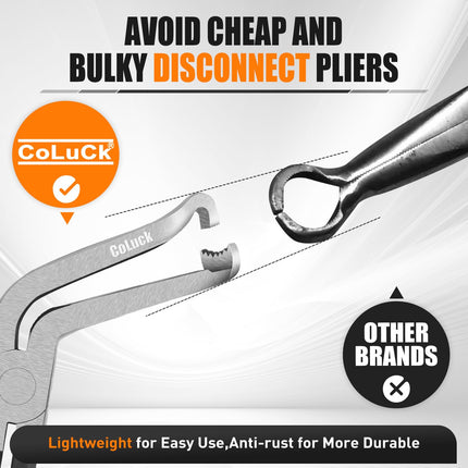CoLuck 3 PACK Automotive Electrical Disconnect Connector Pliers Removal Tools