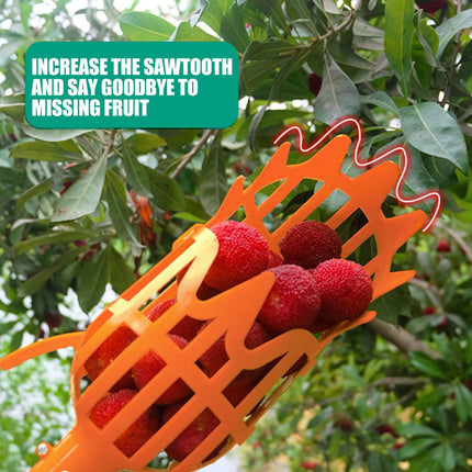 Luxshiny 2 Pack Fruit Picker Baskets with Stem Cutter for Garden and Orchard Use Portable Mango Pear Picking Tool Without Pole 7.87X3.54X3.54 Inches