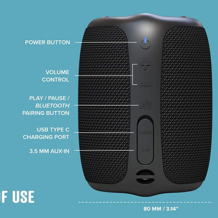 Creative Muvo Play Portable Bluetooth 5.0 Speaker Black