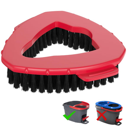 Spin Mop Scrub Brush Head Compatible with Vileda O Cedar RinseClean 1 Tank System, Scrubber Mop Head Replacement Shower Floor Scrubber Hard Bristle Cleaning Brush Cleaning Accessories