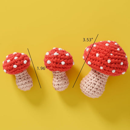 Ktmeor Crochet Crochet Mushroom Starter Kit for Beginners