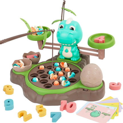 EAPURA 3in1 Music Fishing Game Play Set,Toddler Board Games