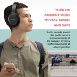 (NEW OPEN) Creative Zen Hybrid Blue Wireless Over-Ear Headphones Black