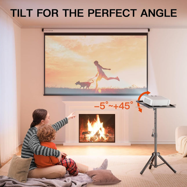 AMADA Portable Heavy Duty Projector/Laptop Stand with Adjustable Height 22 to 36 inch for Office, Home, Stage or Studio