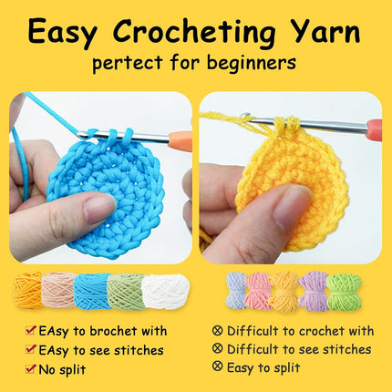 Ktmeor Crochet Crochet Mushroom Starter Kit for Beginners