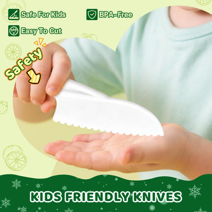 YASTER 28PCS Toddler Knife Set for Real Cooking Age 2+