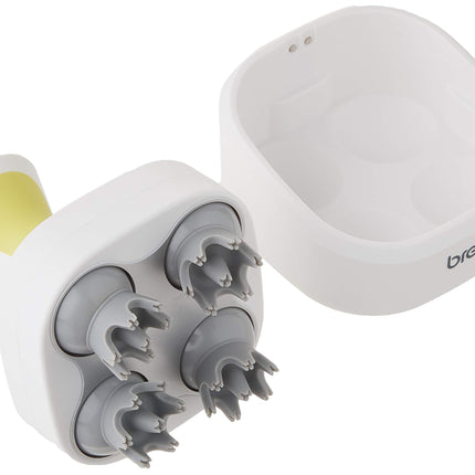 Breo iScalp Scalp and Body Massager, White&Yellow