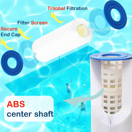 Savener SV-8409 Swimming Pool Replacement Filter Replaces for Unicel C-8409 90Sq.ft FC-1292 PA90 Hayward CX900RE Darlly 80951 1 Pack