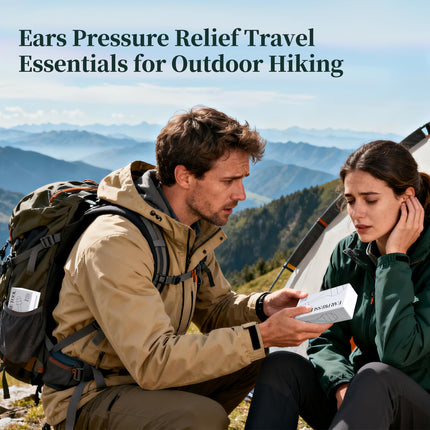 Ear Pressure Relief Suction Device, Ear Pressure Tool, Migraine and Headache Relief Inner Ear Balance, Airplane Ear Pressure Relief,Reduce Stress, Tension, Pain by Inner Ear Pressure - Gray