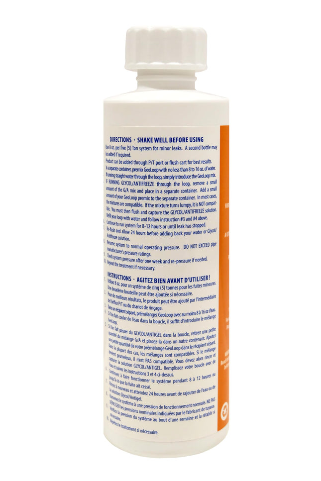 GEO LOOP LEAK SEAL for Radiant Floor Heat and for Geothermal Systems Bottle, 237ml