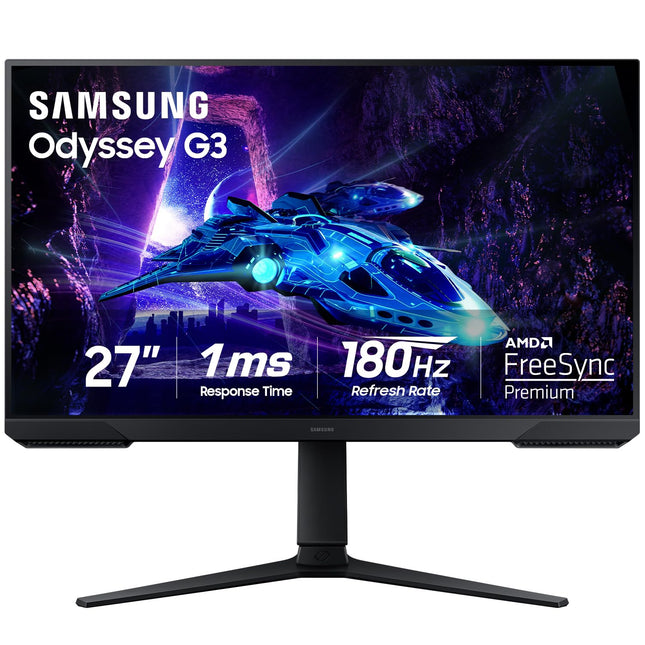 Samsung 27 inch Odyssey G3 Gaming Monitor FHD 180 Hz Refresh Rate (LS27DG302ENXZA)-K