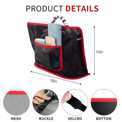 TSUGAMI Car Multi-Functional Auto Back Seat Pets Kids Barrier Accessories, Universal for SUV, Truck, RV, Red