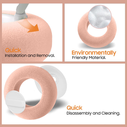 PlsHugek Pillow Stand Holder for Kindle Tablet iPad with Snack Bowl, Lap Cozy Pillow Stand Holder for Reading in Bed for 4.7"-11" Kindle, Tablet, iPad, iPhone, Google, Samsung (Pink)