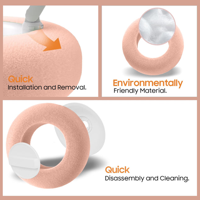 PlsHugek Pillow Stand Holder for Kindle Tablet iPad with Snack Bowl, Lap Cozy Pillow Stand Holder for Reading in Bed for 4.7"-11" Kindle, Tablet, iPad, iPhone, Google, Samsung (Pink)