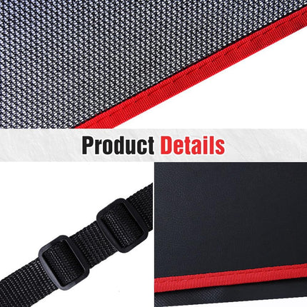 TSUGAMI Car Multi-functional Universal Back Seat Net Pocket Handbag Holder/ Storage Organizer, Red Polyester Fiber, Hook Fastener