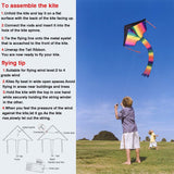 2 Pack Rainbow and Octopus Kites for Kids and Adults, Kids Outdoor Toys for Outdoor Games and Activities