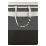 Maxsilan 120L 2-Pack Freestanding Laundry Basket with Extended Handle, Collapsible Large Cotton Clothes Hamper Storage Basket, Gradient Grey