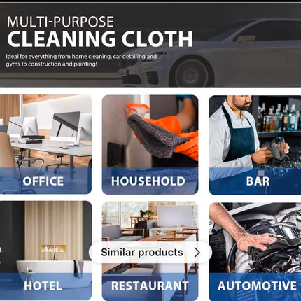 Aahanic Microfiber All-Purpose Cleaning Cloth, Pack of 12, Used for Cars, Kitchen, Dishes etc