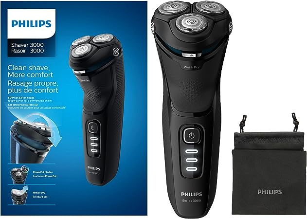 Philips Shaver Series 3000 with Pop-Up Trimmer, S3233/52, LIKE NEW