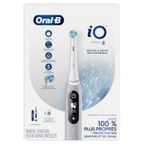 Oral-B iO6 Electric Toothbrush, for a Deep Clean and Whiter Teeth, Opal Grey, iO Series 6 with 1 Toothbrush, 1 Brush Head, and 1 Travel Case