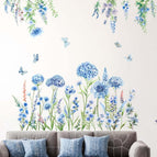 BLUE WILDFLOWER BUTTERFLIES X00475PT6P